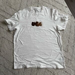 UGG White T-Shirt with fuzzy UGG lettering Boxy Fit